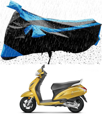 Mdstar Waterproof Two Wheeler Cover for Honda(Activa 6G, Blue, Black)