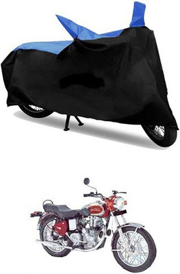 MMSSTAR Waterproof Two Wheeler Cover for Royal Enfield(Blue, Black)