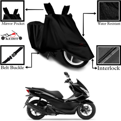 KEDIT Two Wheeler Cover for Honda(PCX 125 BS6, Black)