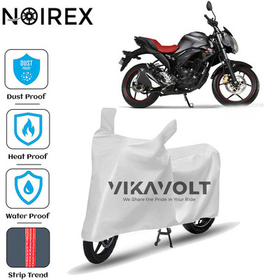 NOIREX Waterproof Two Wheeler Cover for Suzuki(Gixxer, Silver)