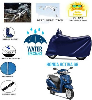 SK AUTO Waterproof Two Wheeler Cover for Honda(Activa 6G, Blue)