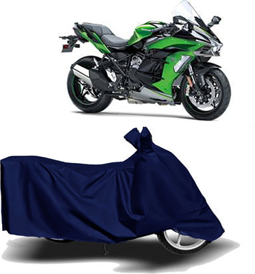 starmick Waterproof Two Wheeler Cover for Kawasaki(Ninja H2R, Blue)