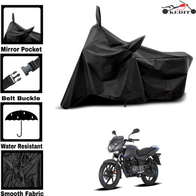 AASHTIK MART Two Wheeler Cover for Bajaj(Pulsar 125 Neon, Black)