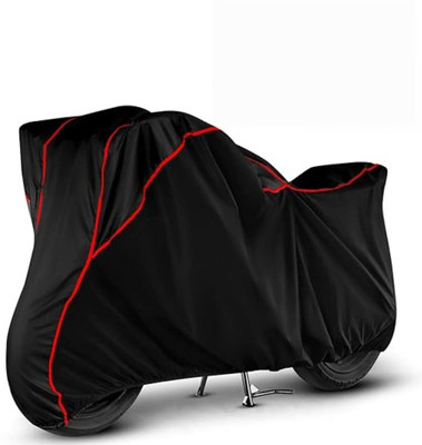 Shiv Kanha Waterproof Two Wheeler Cover for Bajaj(Pulsar 220 DTS-i, Black, Red)