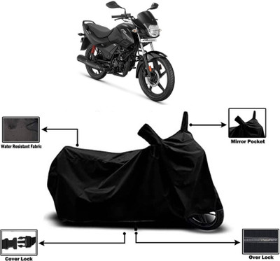 KEDIT Two Wheeler Cover for Hero(MotoCorp Passion Pro, Black)