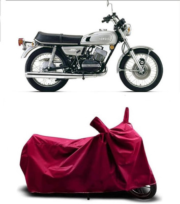 Coxtor Waterproof Two Wheeler Cover for Yamaha(RD 350, Maroon)