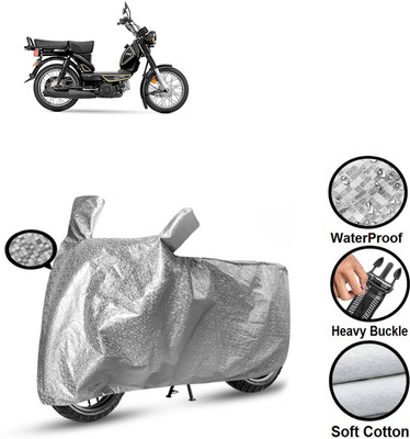 PAGORA Waterproof Two Wheeler Cover for TVS(XL 100 Heavy Duty BS6, Silver)