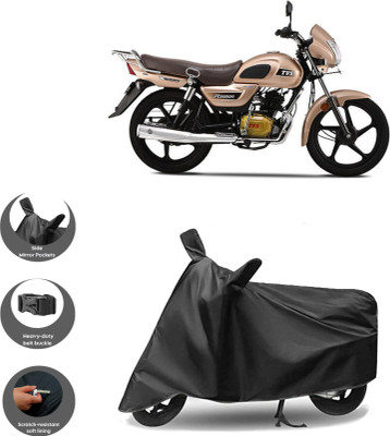 WMIZEXA Waterproof Two Wheeler Cover for TVS(Radeon, Black)