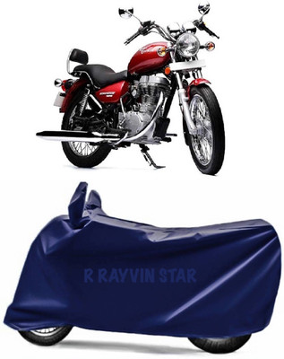 R Rayvin Star Two Wheeler Cover for Royal Enfield(Twin spark, Blue)