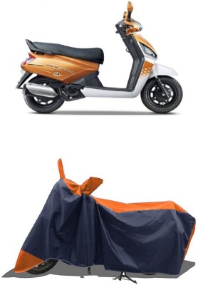 SUGASHRI Waterproof Two Wheeler Cover for Mahindra(Gusto Electric, Orange, Blue)