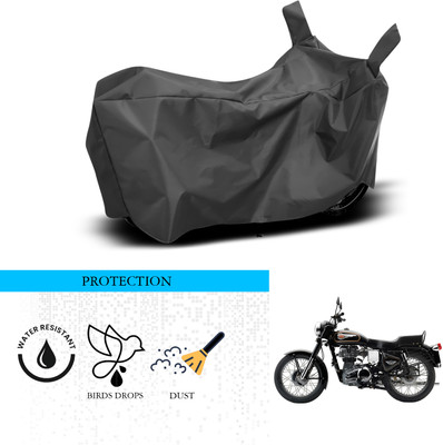 SnehaSales Waterproof Two Wheeler Cover for Royal Enfield(Bullet 350 Twinspark, Black)