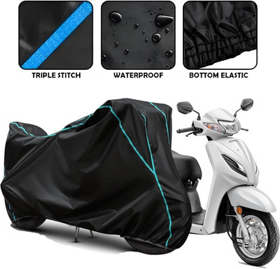 Kishori Enterprises Waterproof Two Wheeler Cover for Honda(Activa 6G, Black)
