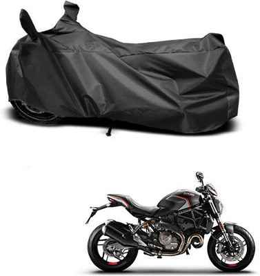 DeepShakshi AUTOMOTIVE Waterproof Two Wheeler Cover for Ducati(Monster 82, Black)