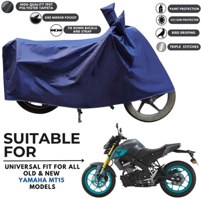 MADAFIYA Two Wheeler Cover for Yamaha(MT 15 New BS6, Blue)