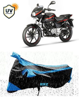 RRZ Waterproof Two Wheeler Cover for Bajaj(Pulsar 150, Black, Blue)