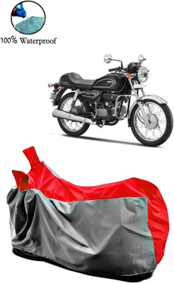 rakku Two Wheeler Cover for Hero(Splendor Pro Classic, Grey, Red)