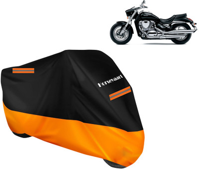 Horseyaart Waterproof Two Wheeler Cover for Suzuki(Intruder M800, Orange)
