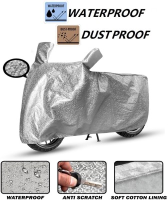 OliverX Waterproof Two Wheeler Cover for Bajaj(Discover 110, Silver)