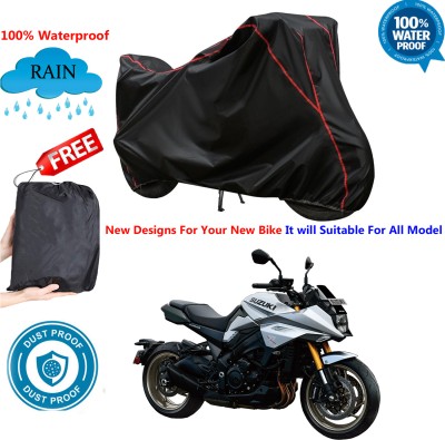 AUTOCAD Waterproof Two Wheeler Cover for Suzuki(Katana, Black)