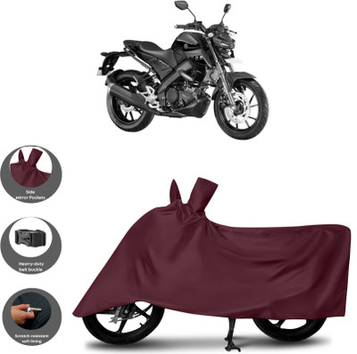 WMIZEXA Waterproof Two Wheeler Cover for Yamaha(MT 15 New BS6, Maroon)