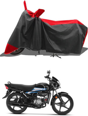 Mdstar Waterproof Two Wheeler Cover for Hero(HF, Red, Black)