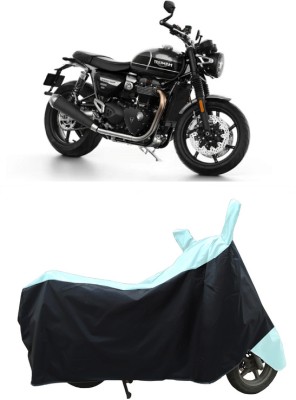 Coxtor Waterproof Two Wheeler Cover for Triumph(Twin, White)