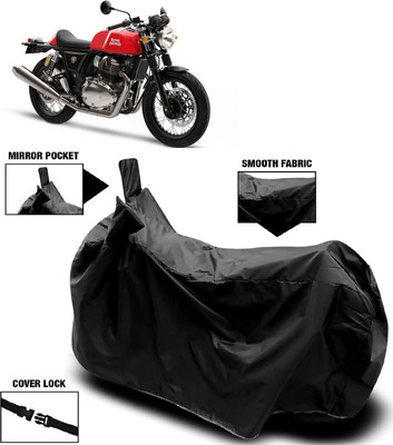 MMSSTAR Waterproof Two Wheeler Cover for Royal Enfield(Continental GT, Black)