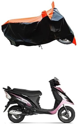 VESMEI Two Wheeler Cover for TVS(Scooty Streak, Orange)