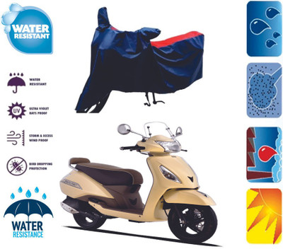 RTS COLLECTIONS Two Wheeler Cover for TVS(Jupiter, Red, Blue)