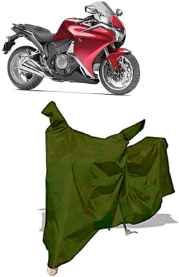 Amexride Two Wheeler Cover for Honda(VFR 1200F, Maroon)