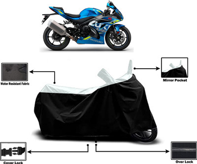 Amexride Two Wheeler Cover for Suzuki(GSX-R1000 ABS, White)