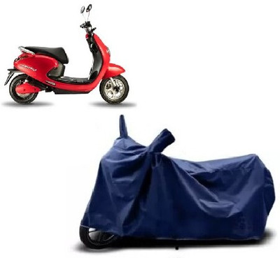 Tritika Waterproof Two Wheeler Cover for Evolet(Polo BS6, Blue)