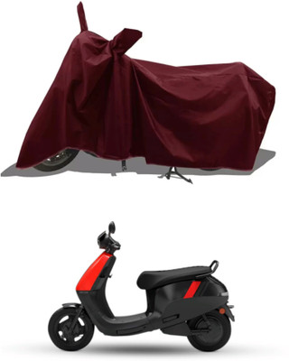 RAQTRO Two Wheeler Cover for Ola(Maroon)