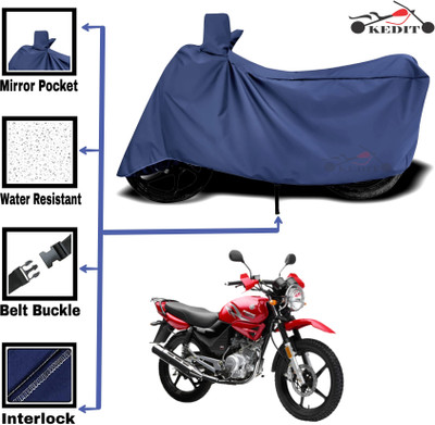 KEDIT Two Wheeler Cover for Universal For Bike(YBR 110, Blue)