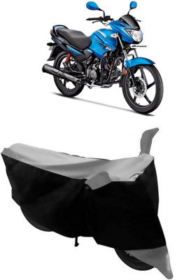 Varnwal E Commerce Waterproof Two Wheeler Cover for Hero(Glamour, Grey, Black)