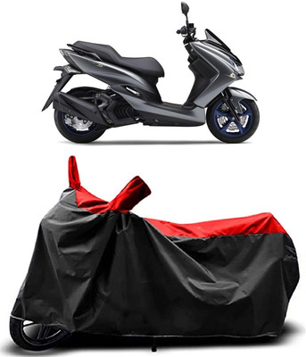 KEDIT Two Wheeler Cover for Yamaha(Majesty S 155 maxi, Red, Black)