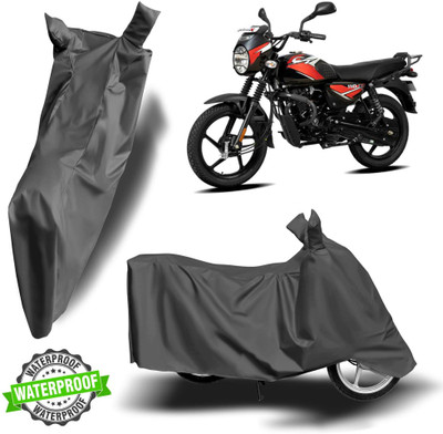 NG Auto Front Waterproof Two Wheeler Cover for Bajaj(CT110, Grey)