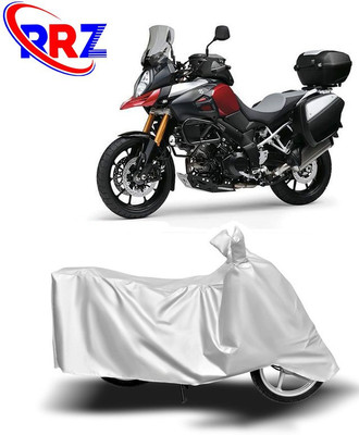 RRZ Waterproof Two Wheeler Cover for Suzuki(V-Strom 1000, White)