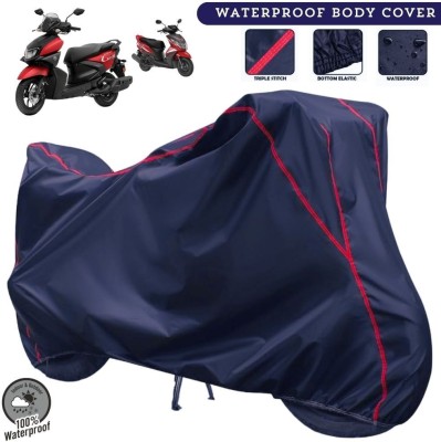 MADAFIYA Two Wheeler Cover for Yamaha(RayZR 125 Fi, Blue, Red)