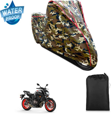 GOSHIV-car and bike accessories Waterproof Two Wheeler Cover for Yamaha(MT 07, Yellow)