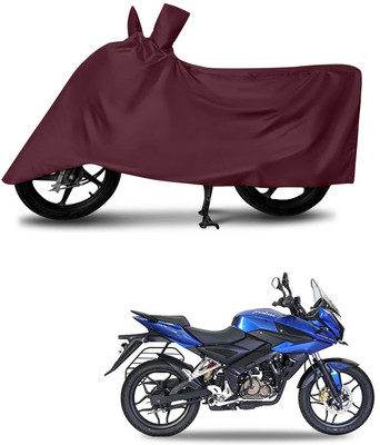 KEDIT Two Wheeler Cover for Bajaj(Pulsar 200, Maroon)