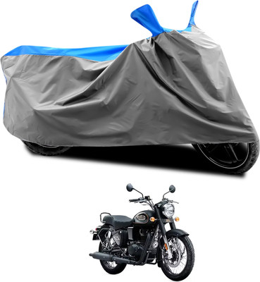 CODOKI Waterproof Two Wheeler Cover for Royal Enfield(Bullet 350, Grey, Blue)