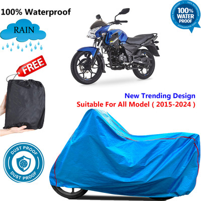 OliverX Waterproof Two Wheeler Cover for Bajaj(Discover, Blue)