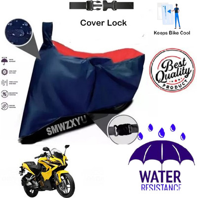 smwzxyu Waterproof Two Wheeler Cover for Bajaj(Pulsar RS 200, Red, Blue)