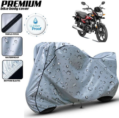 kerwa Waterproof Two Wheeler Cover for Honda(CB Shine, Silver, Black)