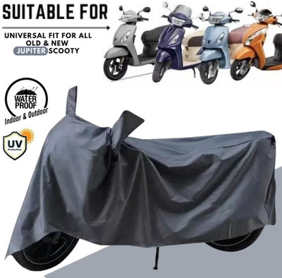 MADAFIYA Waterproof Two Wheeler Cover for TVS(Jupiter Grande BS6, Grey)
