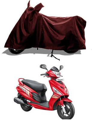 GROFATIK Two Wheeler Cover for Hero(Leap Hybrid SES, Maroon)