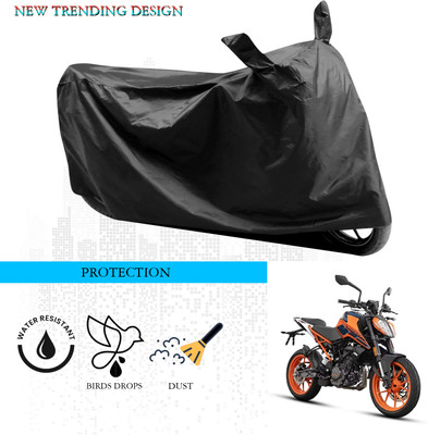 ANTHUB Waterproof Two Wheeler Cover for KTM(Duke 200, Black)
