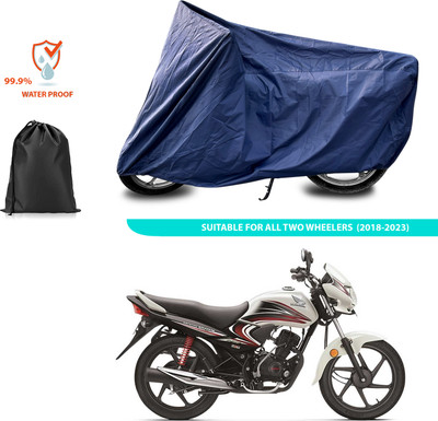 CODOKI Waterproof Two Wheeler Cover for Honda(Dream Yuga, Blue)