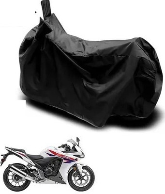 JVBRANGI Two Wheeler Cover for Honda(CBR500R BS6, Black)